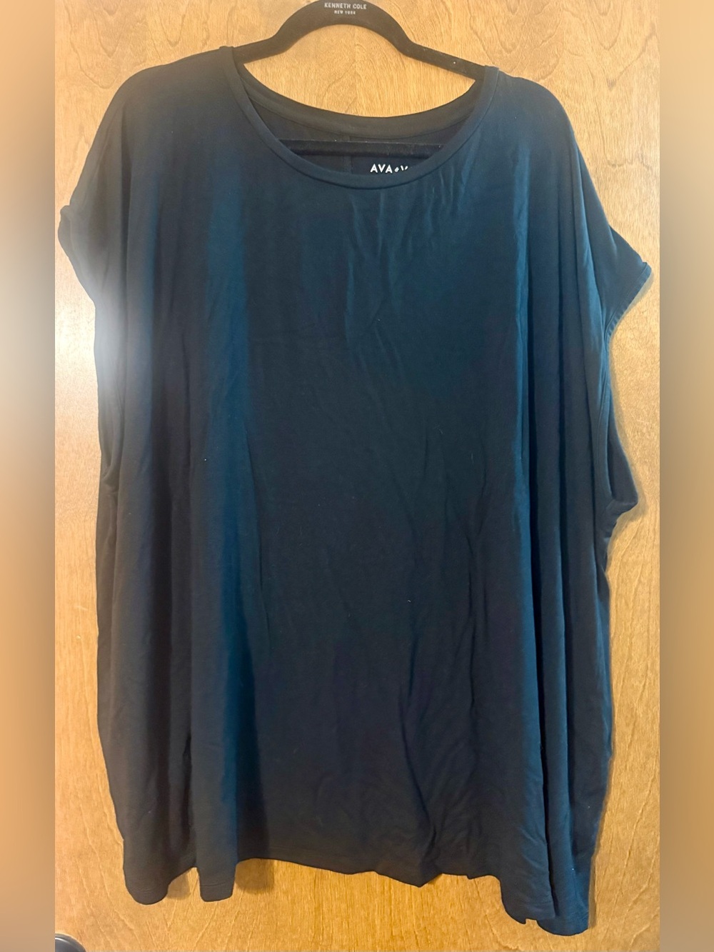 Ava & Viv Black Short Sleeve Crew Neck Tee